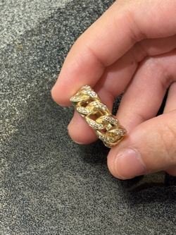 14k Gold Cuban Ring 