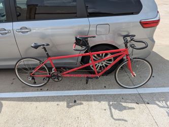 Tandem road bike - ladybug red - medium