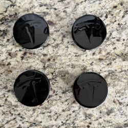 Tesla Model S Gloss Black Center Caps