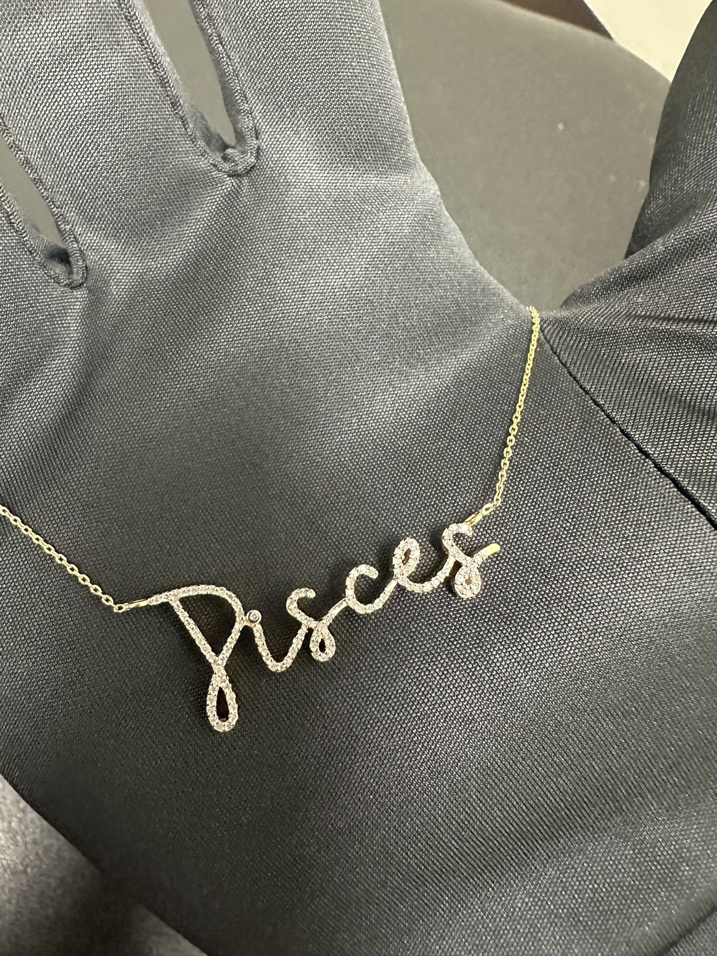 14k Yellow Gold Zodiac Signs With Natural Diamond