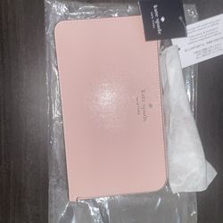Pink  Kate Spade Lucy Medium L-Zip Wristlet
