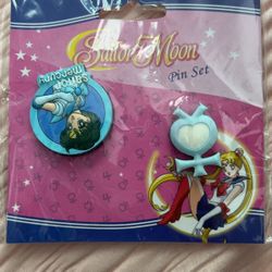 Sailor Moon Mercury Button Pin Set 
