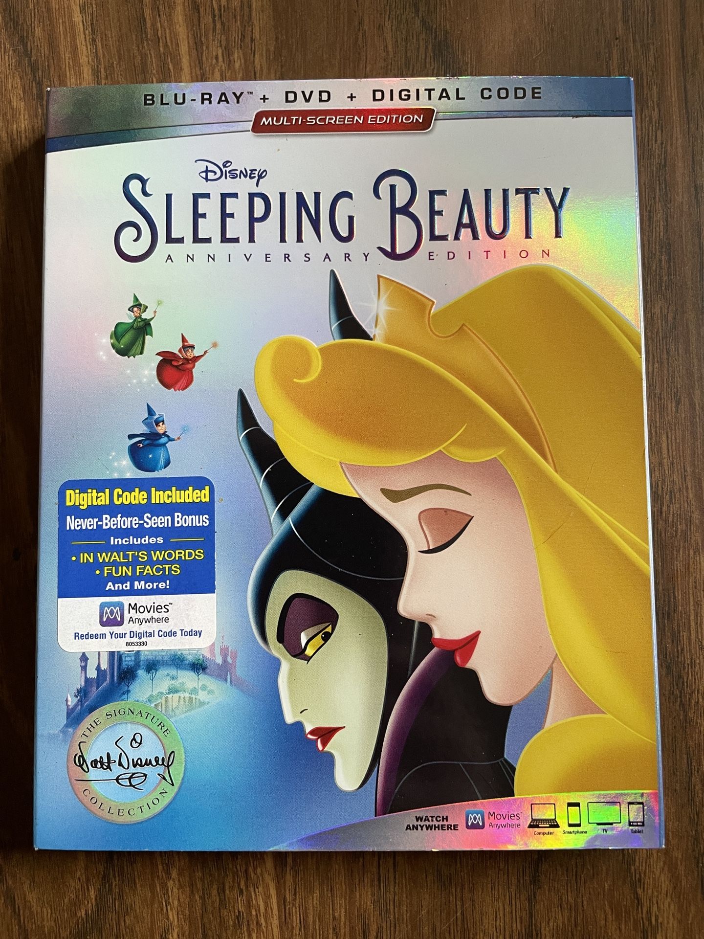 Disney’s Sleeping Beauty Anniversary Edition Blu-Ray/DVD/Digital Code
