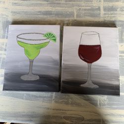 Hand painted canvases 
