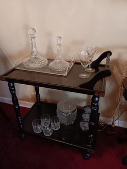Antique Bar Cart  and More