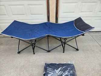 Camping cot with brand new mattress