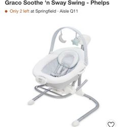 New Graco Soothe N Sway Swing