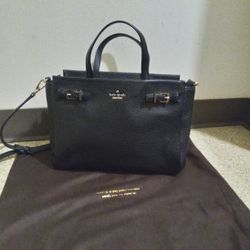 Kate Spade Black Leather Large Bag 