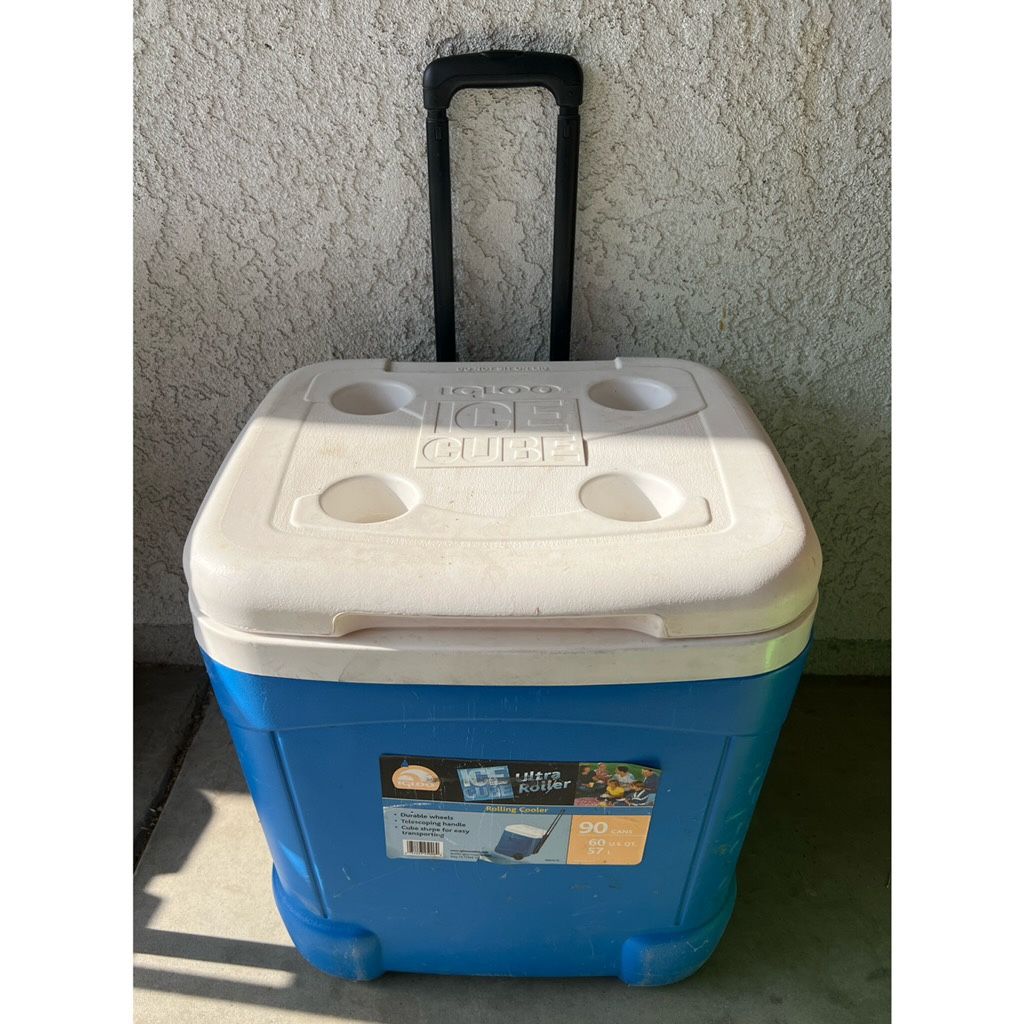 Large Rolling Ice Chest Only $20
