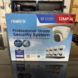 New Security Cameras Reolink  8 Cameras 16 Channels 