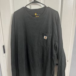 2X MEN CARHARTT BLACK ORIGINAL FIT LONGSLEEVE