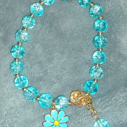 Blue Crackle Bracelet 