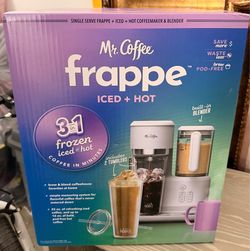 Brand New Mr. Coffee Frappe 3-in-1 Iced & Hot Coffee Maker with Blender – $80 OBO