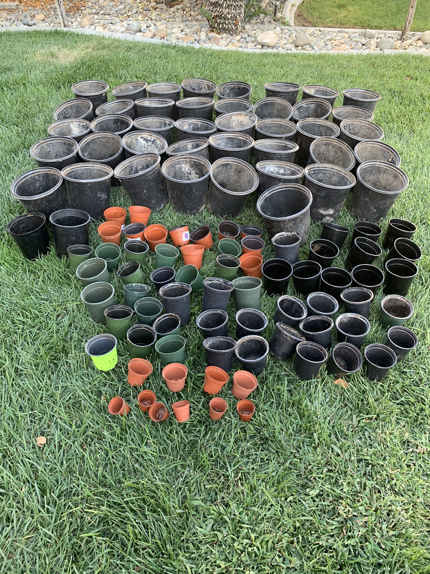 120 small -medium size plastic containers for seedlings 🌱 of succulents etc...