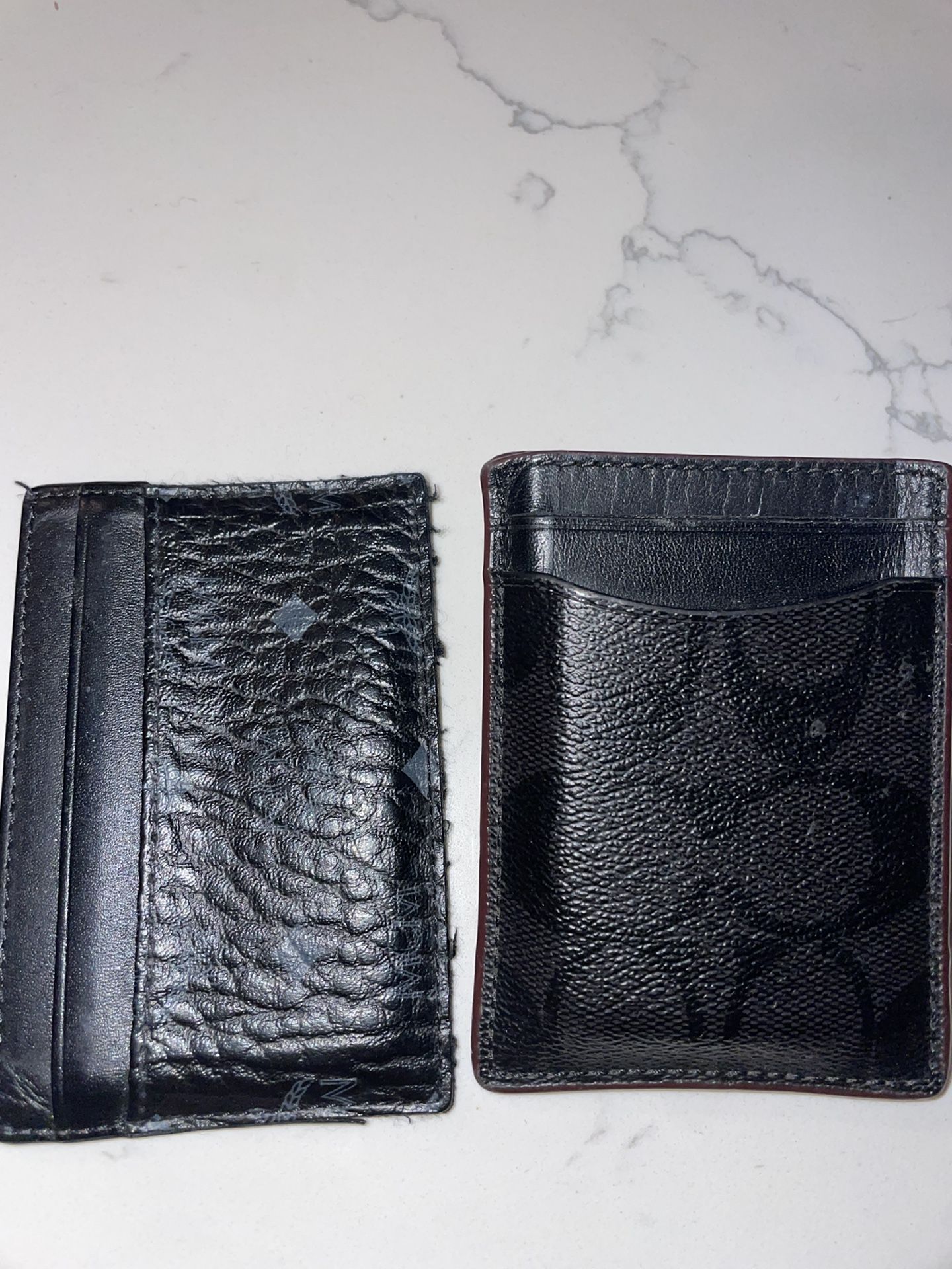 Black Mcm Card Wallet & Black Coach Wallet With Money Clip