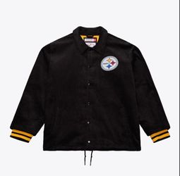 Mitchell and ness Pittsburgh Steelers corduroy button up jacket