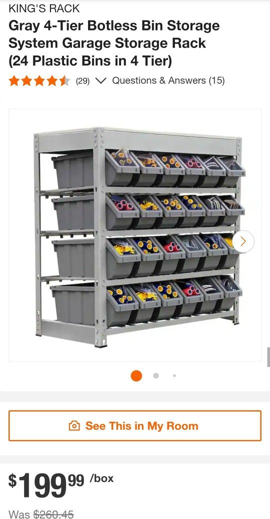 Kings Rack Bin Storage