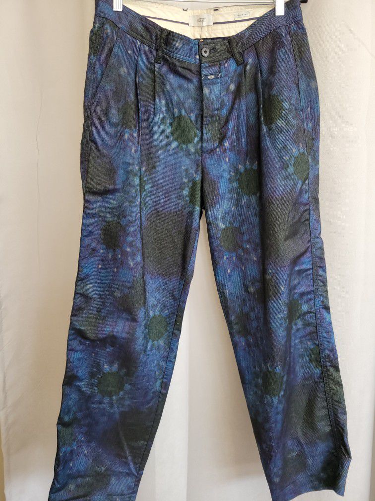 Blue Camo Trouser Pants By CLOSED, Made In Italy 