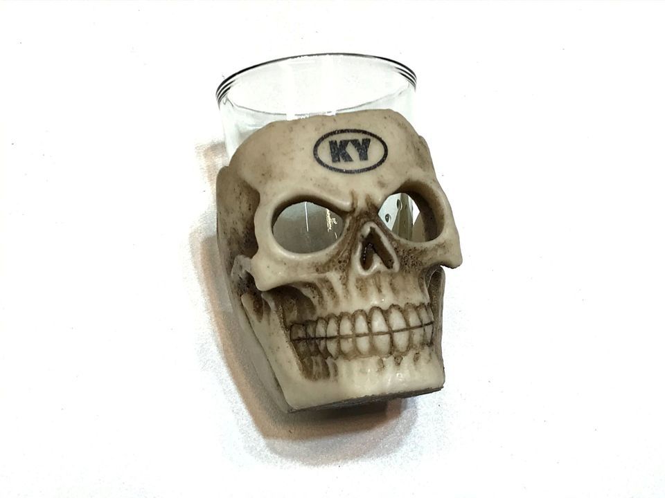 Skull Shot Glass, KY {2844}.[Parma]