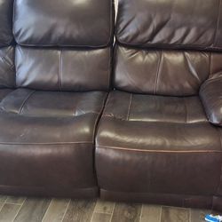 Luxury Leather Massage Reclining Couch