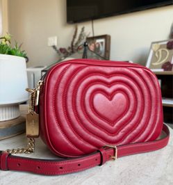Coach Puffy Heart Quilting Jes leather bag