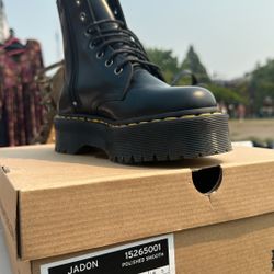 Doc Marten Jadon- Smooth Black Platform Boot