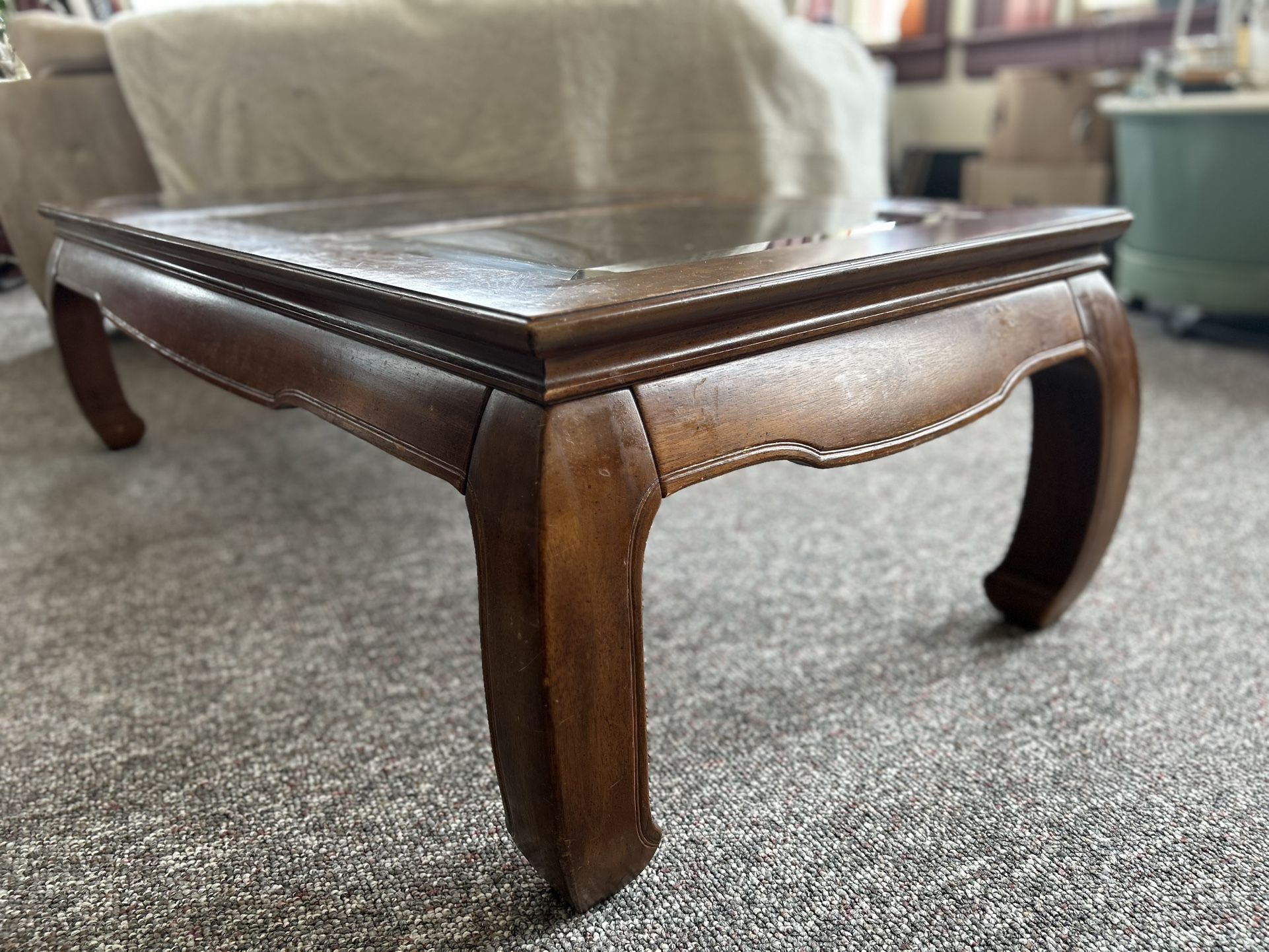 Elegant Coffee Table w/ Beveled Glass