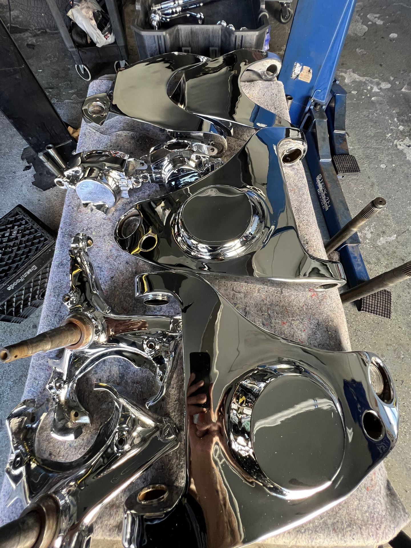 Cadillac Brougham, Fleetwood Coupe,complete Chrome Undercarriage