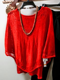 NWT Poncho Style. Knit Tunic