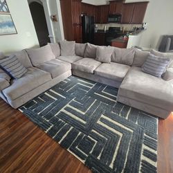 Gray Macys Sectional 