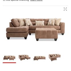 Brand New Sectional With Ottoman!