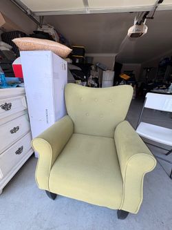 sage green accent chair