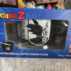 Dragon Ball Z Roman Bowl With Chopsticks Brand New 