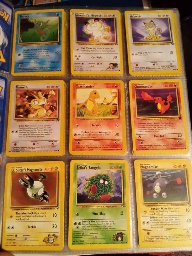 Pokemon Cards First Edition Rare  Binder