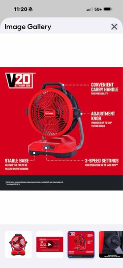 Craftsman indoor fan
