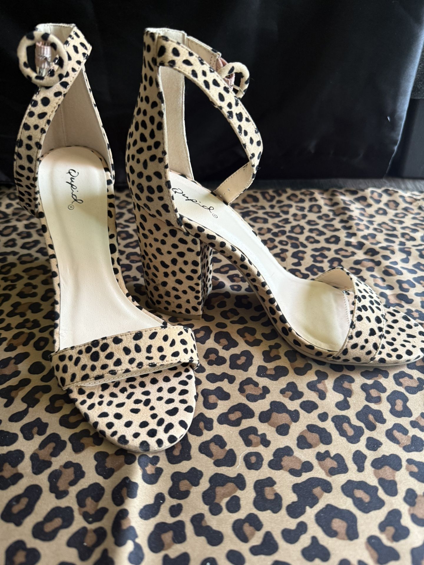 Qupid Leopard Heels  