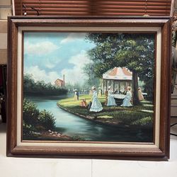 Signed decorative painting