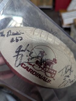 1997 Az Cardinals Team Signed Mini Football 
