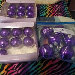 Purple Glass Ornaments