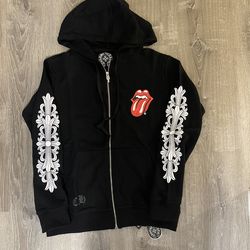 chrome hearts zip up hoodie size (M)