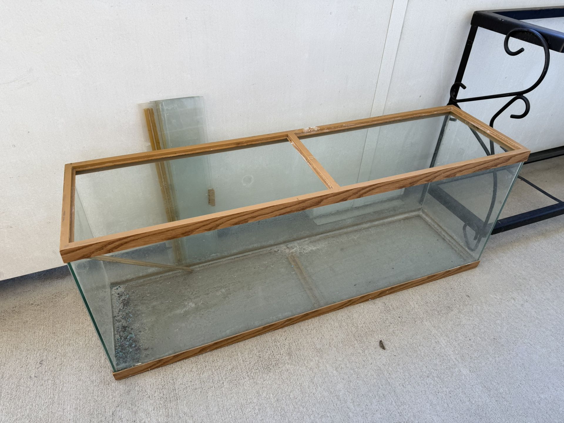 55 Gallon Aquarium And Cast Iron Stand