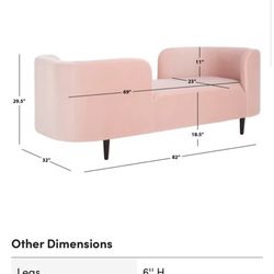 Midway Velvet Chaise Lounge Chair-sofa Bed