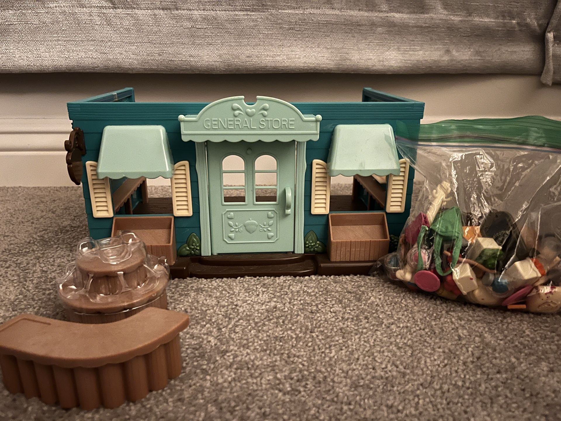 Playset of Grocery store with original grocery toys