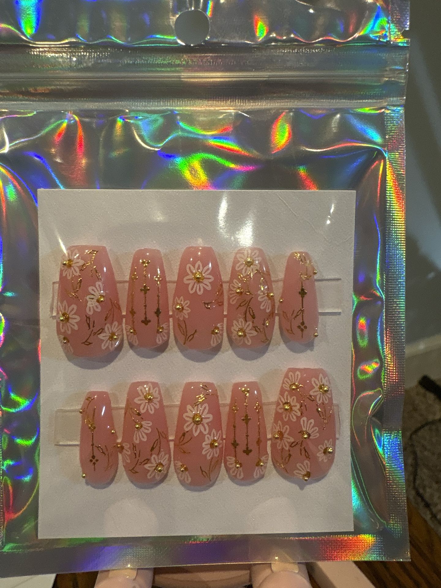 Hand Made Gel Press On Nails