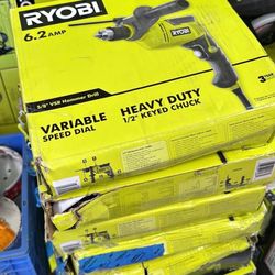 Ryobi electric hammer drill each $15