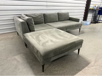 Gray West Elm Andes Sectional