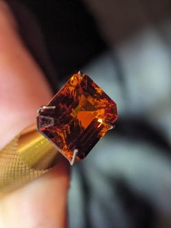 8.5 CT Certified Orange Sapphire
