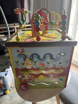 Wooden Activity Cube