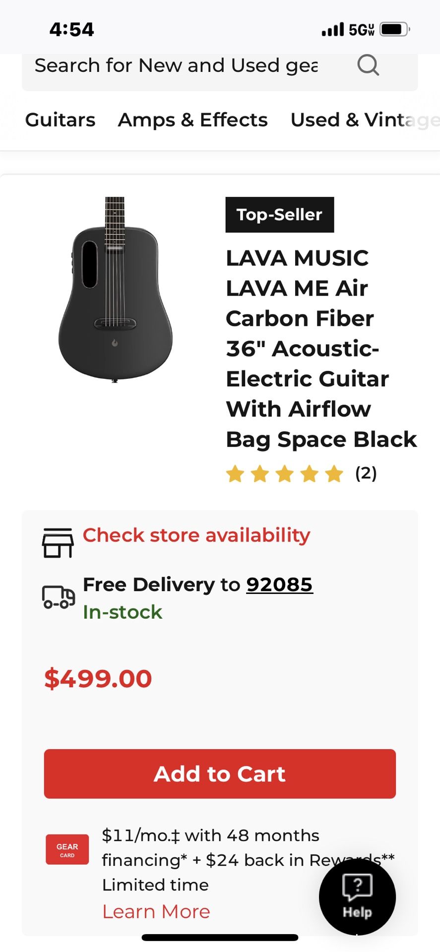 Lava Me Guitar