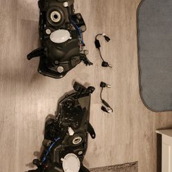 Toyota 4Runner 2014-2020 Left And Right Side High-Grade Durable LED Headlight Housing, Tinted, Like New! Comes With S&D LED Bulb  Kit Installed 